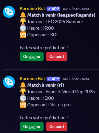 Exemple de notification de match